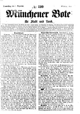 Münchener Bote für Stadt und Land Donnerstag 6. Dezember 1860