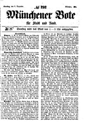 Münchener Bote für Stadt und Land Samstag 8. Dezember 1860