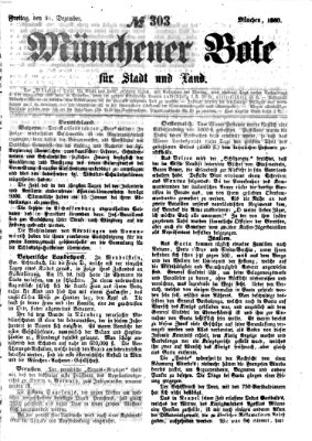 Münchener Bote für Stadt und Land Freitag 21. Dezember 1860