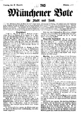 Münchener Bote für Stadt und Land Sonntag 23. Dezember 1860