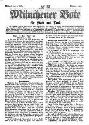 Münchener Bote für Stadt und Land Mittwoch 6. März 1861