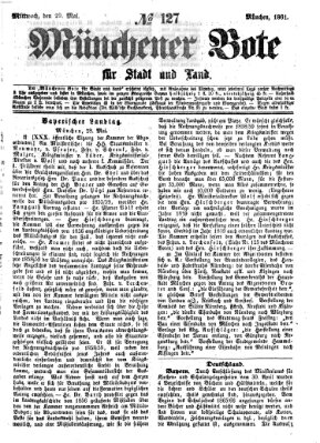 Münchener Bote für Stadt und Land Mittwoch 29. Mai 1861