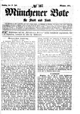 Münchener Bote für Stadt und Land Dienstag 16. Juli 1861