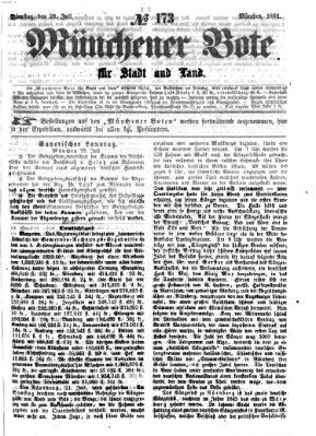 Münchener Bote für Stadt und Land Dienstag 23. Juli 1861