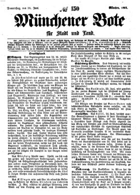 Münchener Bote für Stadt und Land Donnerstag 26. Juni 1862