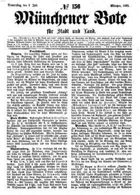 Münchener Bote für Stadt und Land Donnerstag 3. Juli 1862