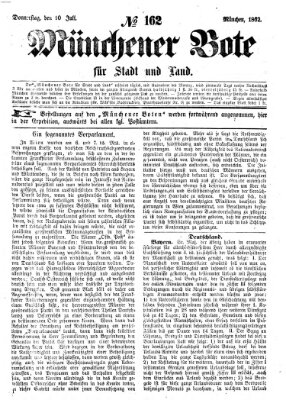 Münchener Bote für Stadt und Land Donnerstag 10. Juli 1862