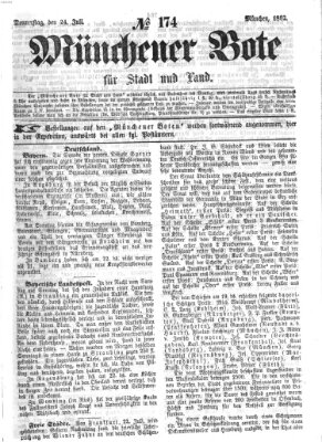 Münchener Bote für Stadt und Land Donnerstag 24. Juli 1862