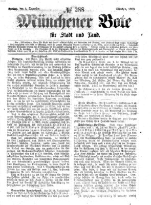 Münchener Bote für Stadt und Land Freitag 4. Dezember 1863