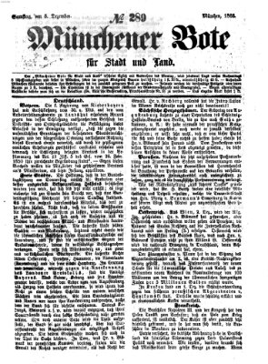 Münchener Bote für Stadt und Land Samstag 5. Dezember 1863