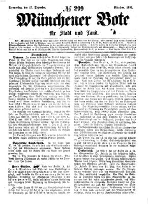 Münchener Bote für Stadt und Land Donnerstag 17. Dezember 1863