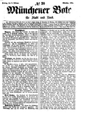 Münchener Bote für Stadt und Land Freitag 5. Februar 1864