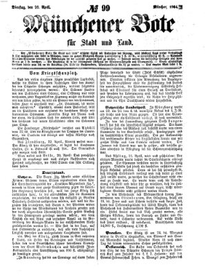 Münchener Bote für Stadt und Land Dienstag 26. April 1864