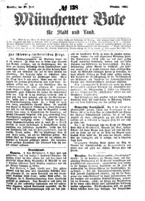 Münchener Bote für Stadt und Land Samstag 11. Juni 1864
