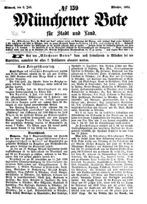 Münchener Bote für Stadt und Land Mittwoch 6. Juli 1864