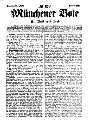 Münchener Bote für Stadt und Land Donnerstag 20. Oktober 1864