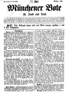 Münchener Bote für Stadt und Land Donnerstag 8. Dezember 1864