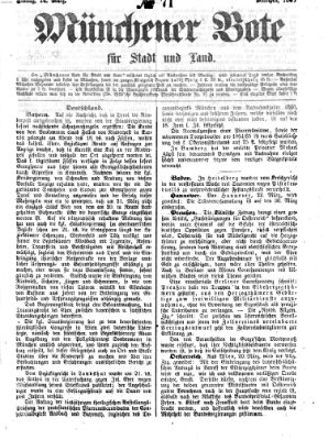 Münchener Bote für Stadt und Land Freitag 24. März 1865