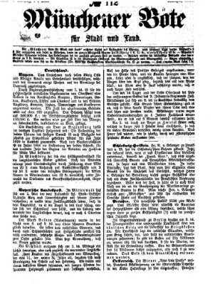 Münchener Bote für Stadt und Land Donnerstag 11. Mai 1865