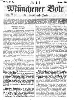 Münchener Bote für Stadt und Land Dienstag 16. Mai 1865