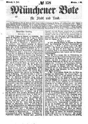 Münchener Bote für Stadt und Land Mittwoch 5. Juli 1865