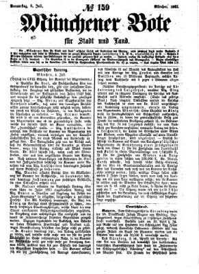 Münchener Bote für Stadt und Land Donnerstag 6. Juli 1865