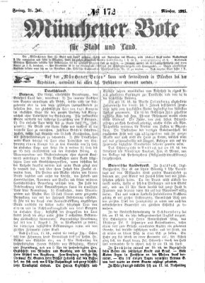 Münchener Bote für Stadt und Land Freitag 21. Juli 1865