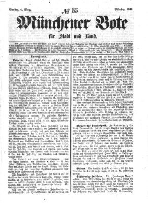 Münchener Bote für Stadt und Land Dienstag 6. März 1866