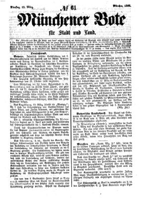 Münchener Bote für Stadt und Land Dienstag 13. März 1866