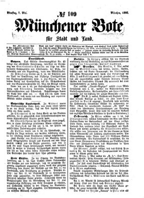 Münchener Bote für Stadt und Land Dienstag 8. Mai 1866