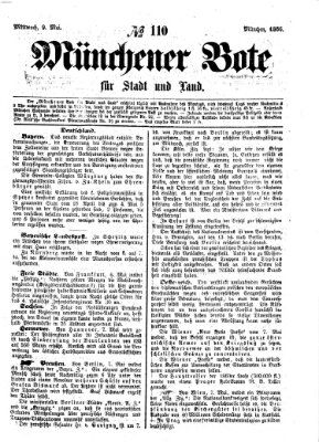 Münchener Bote für Stadt und Land Mittwoch 9. Mai 1866