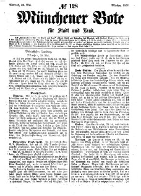 Münchener Bote für Stadt und Land Mittwoch 30. Mai 1866