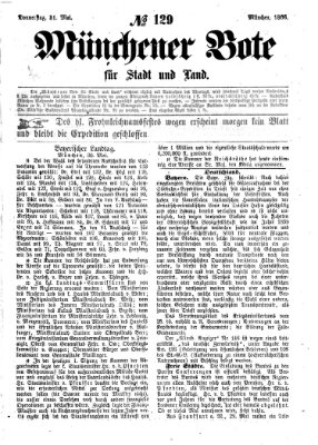 Münchener Bote für Stadt und Land Donnerstag 31. Mai 1866