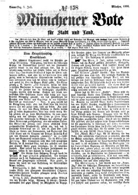 Münchener Bote für Stadt und Land Donnerstag 5. Juli 1866