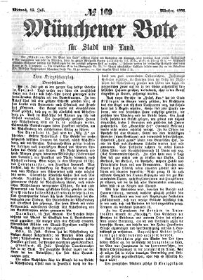 Münchener Bote für Stadt und Land Mittwoch 18. Juli 1866