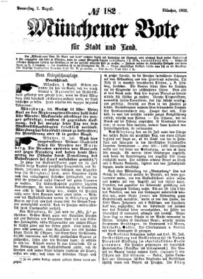 Münchener Bote für Stadt und Land Donnerstag 2. August 1866