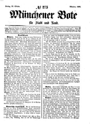 Münchener Bote für Stadt und Land Freitag 26. Oktober 1866