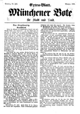 Münchener Bote für Stadt und Land Sonntag 22. Juli 1866