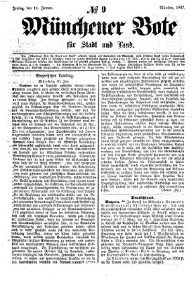 Münchener Bote für Stadt und Land Freitag 11. Januar 1867