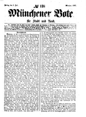 Münchener Bote für Stadt und Land Freitag 5. Juli 1867