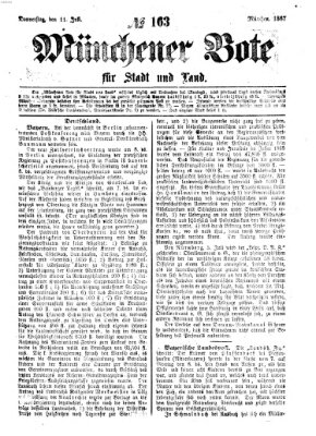 Münchener Bote für Stadt und Land Donnerstag 11. Juli 1867