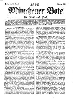 Münchener Bote für Stadt und Land Freitag 30. August 1867