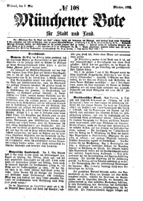 Münchener Bote für Stadt und Land Mittwoch 6. Mai 1868