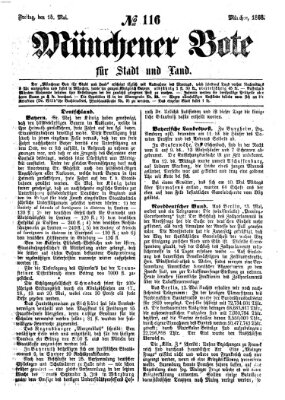 Münchener Bote für Stadt und Land Freitag 15. Mai 1868