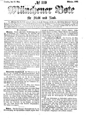 Münchener Bote für Stadt und Land Dienstag 19. Mai 1868