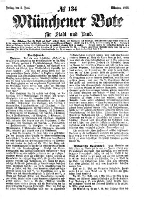 Münchener Bote für Stadt und Land Freitag 5. Juni 1868