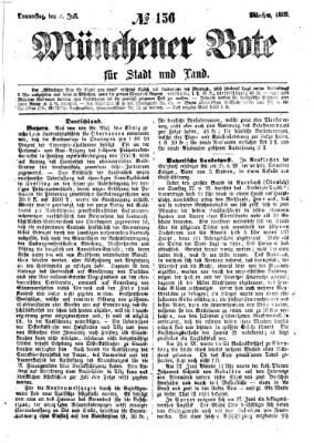 Münchener Bote für Stadt und Land Donnerstag 2. Juli 1868