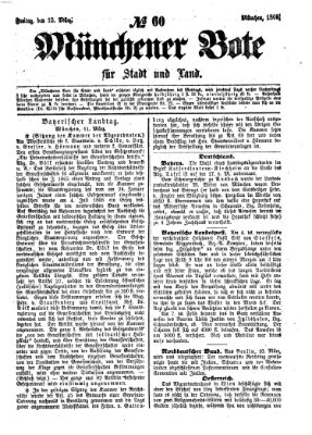 Münchener Bote für Stadt und Land Freitag 12. März 1869