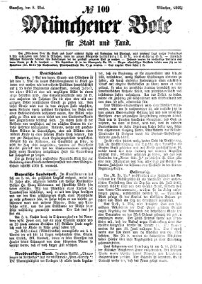 Münchener Bote für Stadt und Land Samstag 8. Mai 1869