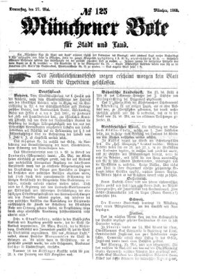 Münchener Bote für Stadt und Land Donnerstag 27. Mai 1869